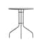 Flash Furniture Bellamy 23.75'' Silver Round Tempered Glass Metal Table TLH-070-1-SV-GG - alternate 5